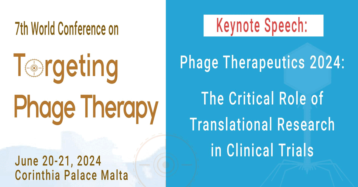 The 7th World Conference on Targeting Phage Therapy will be organized this june at Corinthia Palace Malta